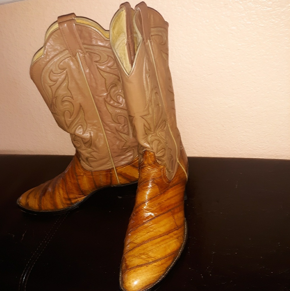 Vintage L Mahans cowboy boots